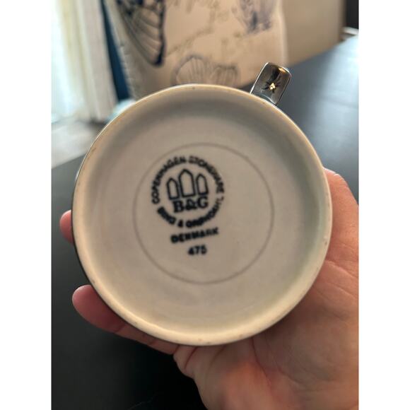 VTG Copenhagen B&G Porcelain Tema Stoneware Stackable Creamer Sugar & Mug - Picture 7 of 12